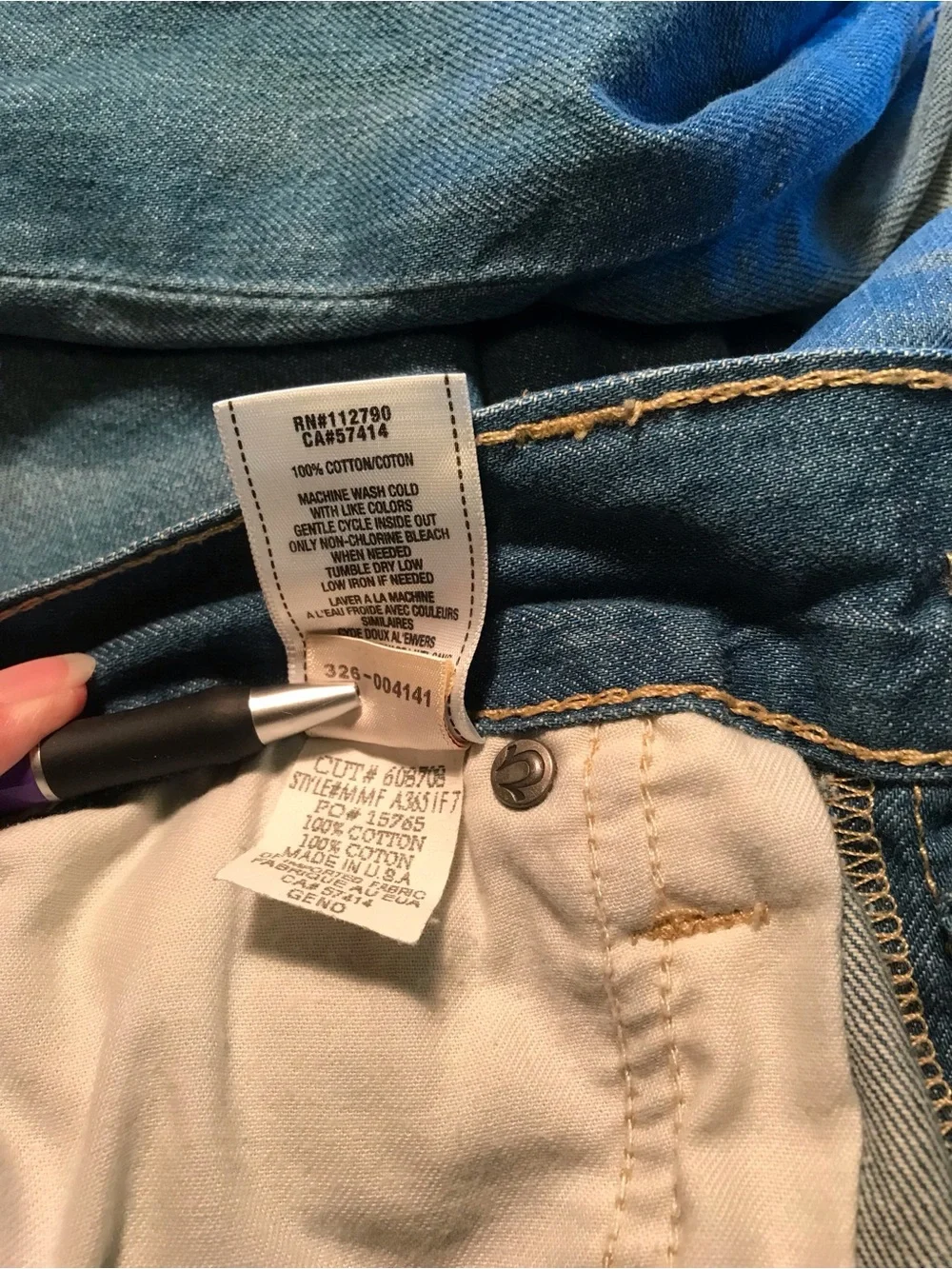 TRUE RELIGION Geno Cut Off Short Made in the USA Sz 36 36X12